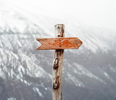 One-way Arrow Sign